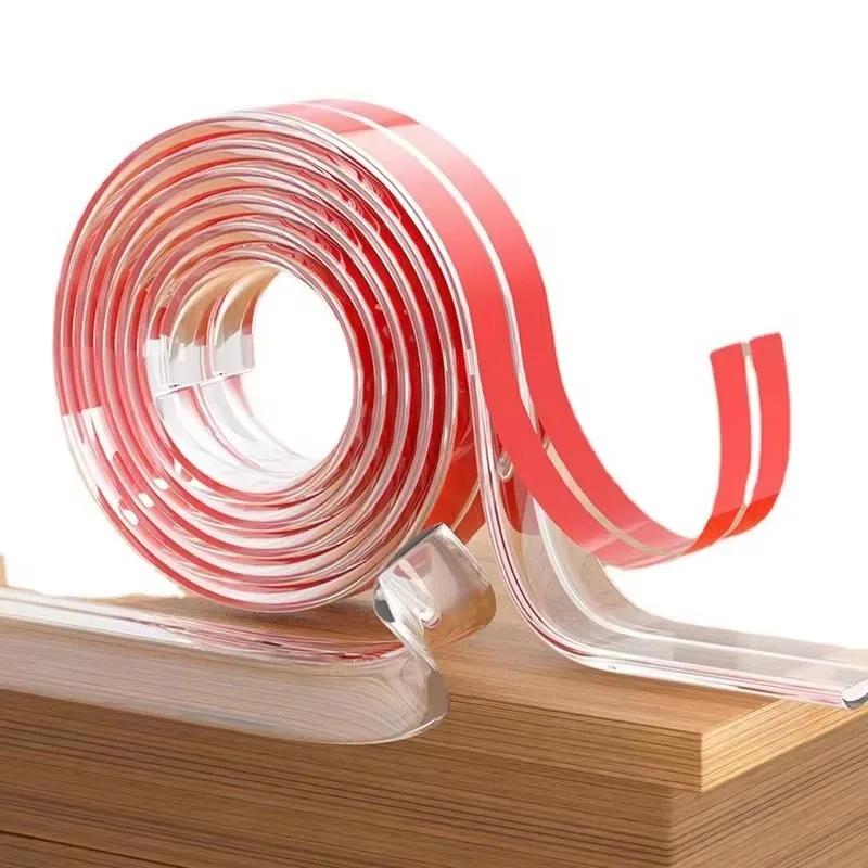 Bande de protection d'angle de meuble, 1/2/3M, auto-adhésive, transparente, anti-Collision, pare-cho