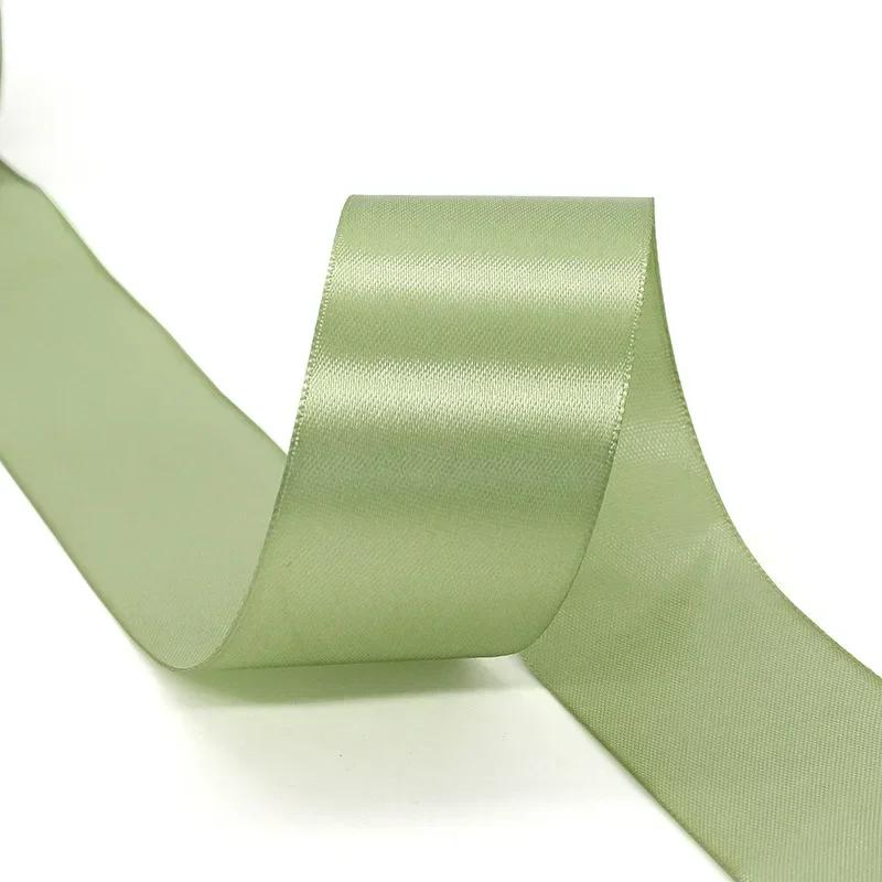 Ruban vert sauge Matcha 22 mètres, ruban vert clair, emballage cadeau, Bouquet de fleurs, artisanat,