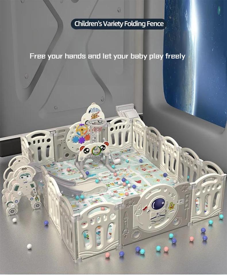 Parc pour bébés et enfants, clôture d'activités réglable, grand parc de jeu pour bébés avec portillo