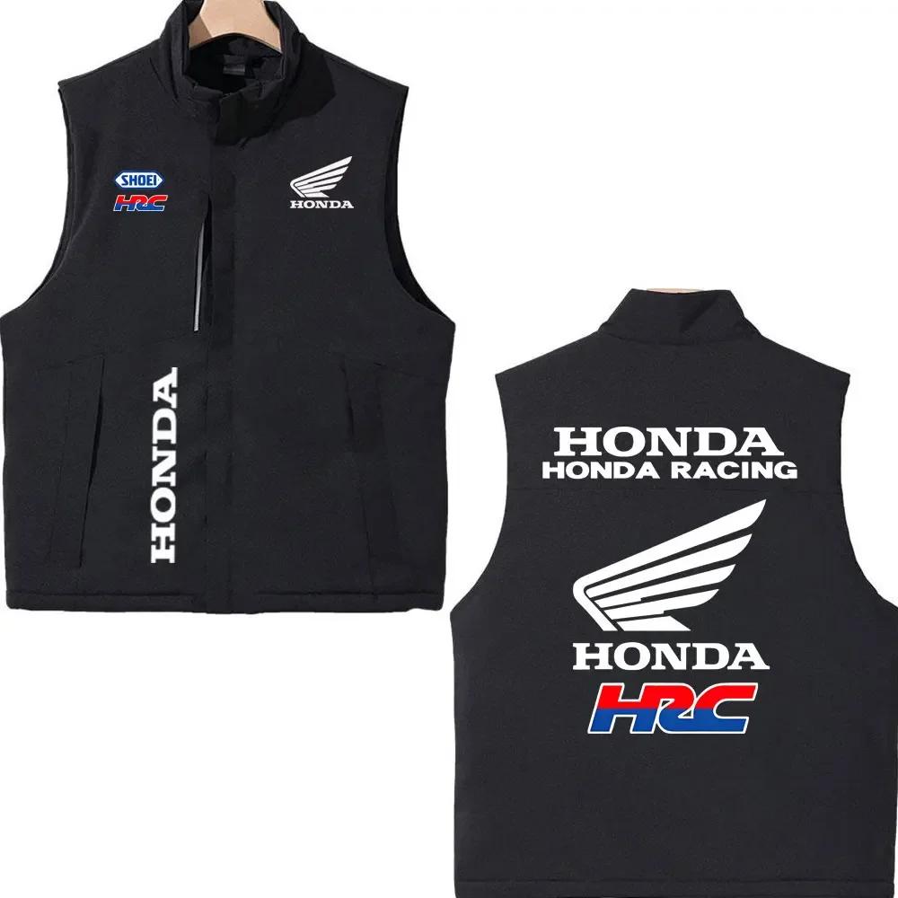2025 Honda Racing imprimé coton rembourré gilet automne hiver hommes femmes en plein air moto veste