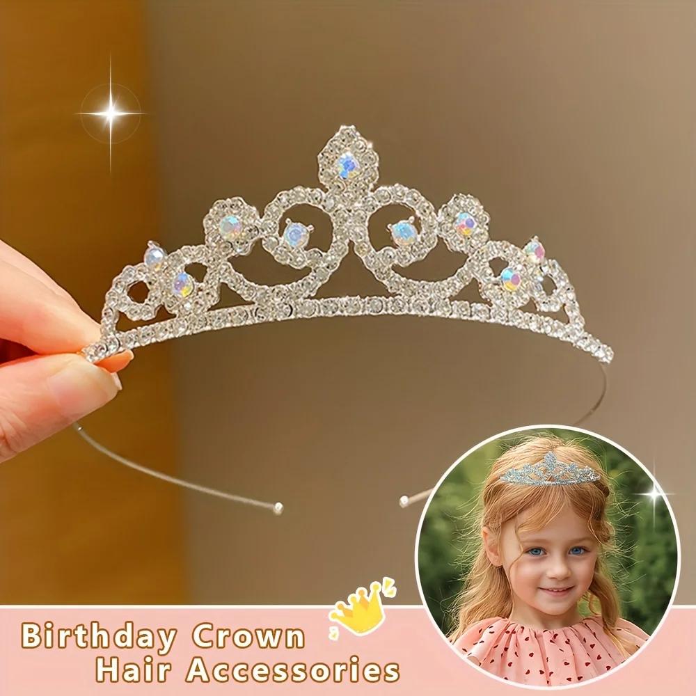Cerceau de cheveux couronne mignon pour enfants, 1 pièce, cadeaux d'anniversaire pour filles