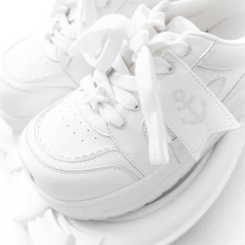 Navy Run Gururu Original marin Style chaussures simples été Lolita filles baskets à semelles épaisse