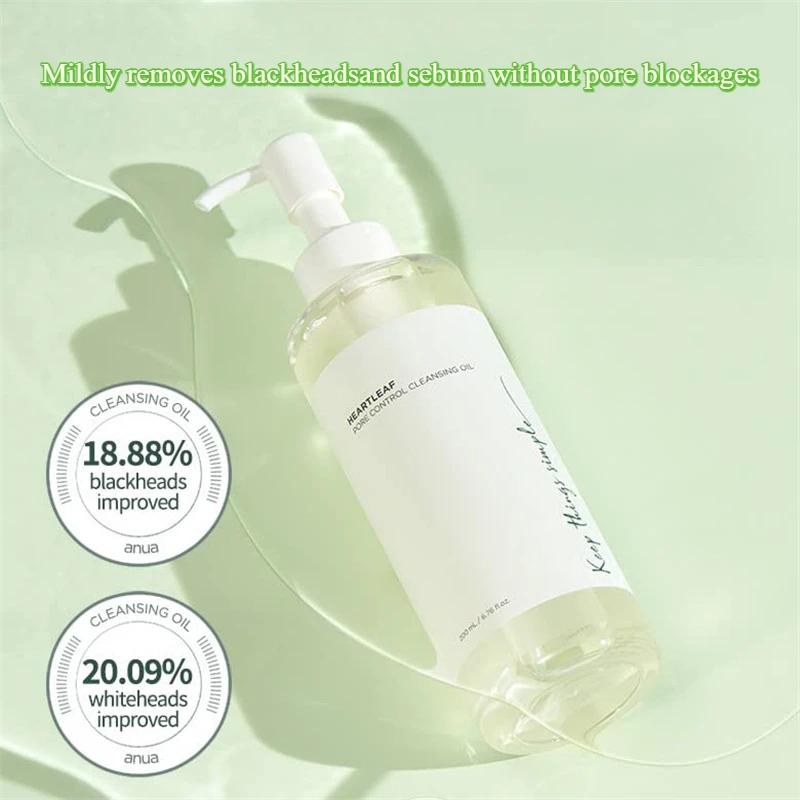 Ensemble de soins de la peau Anua, nettoyant visage Heartleaf, mousse nettoyante, nettoyage en profo