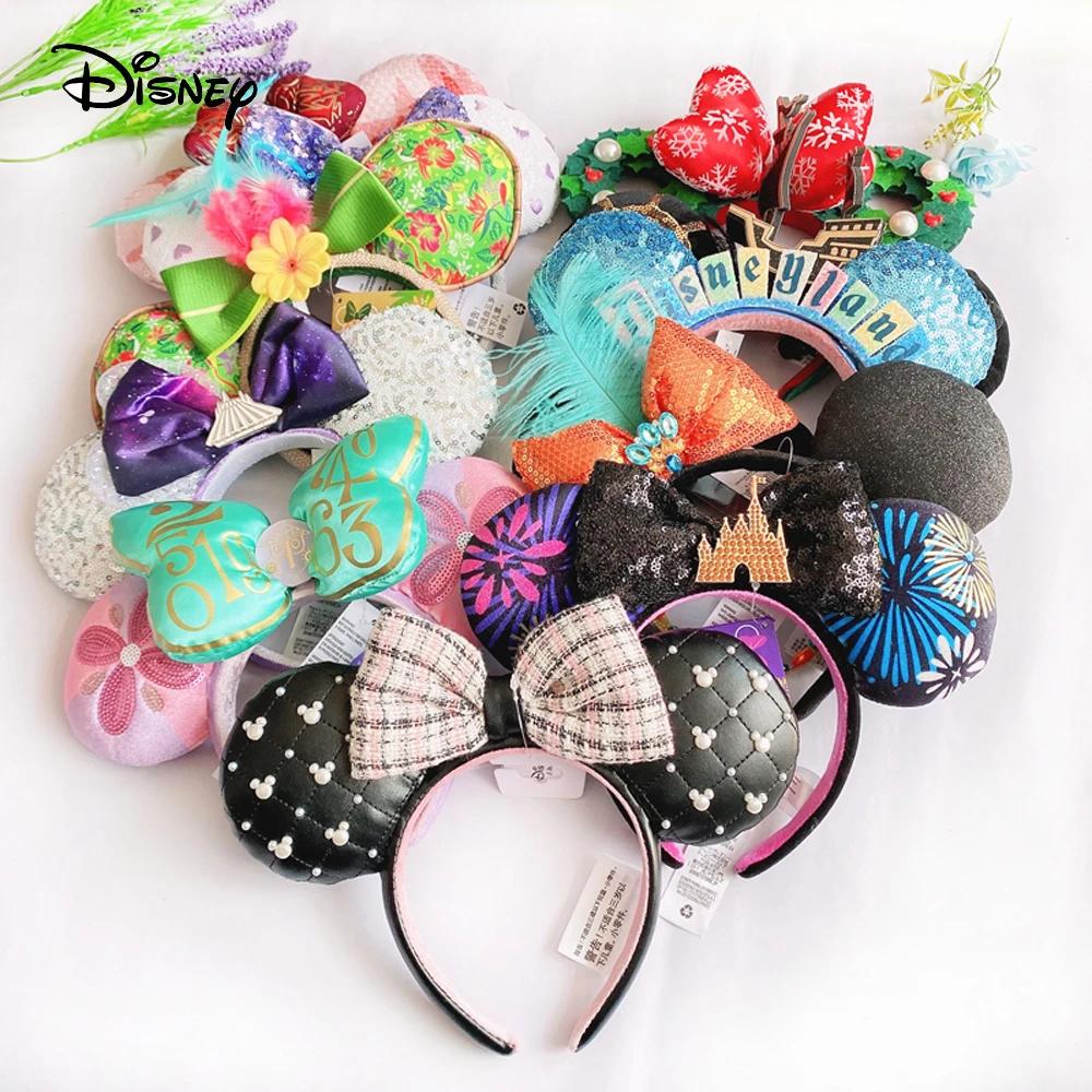 Bandeau oreilles Mickey Minnie Disney paillettes - Accessoire Cosplay Disneyland fille adulte enfant