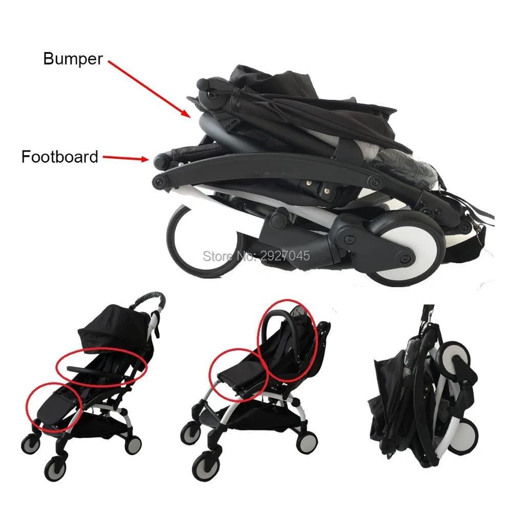 MomTan ® Accessoires de poussette pour bébé, accoudoir en cuir PU, barre de pare-chocs, main coura