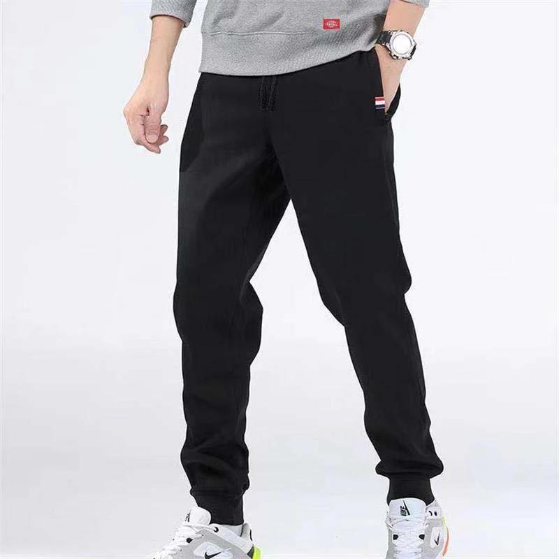 Hiver laine d'agneau chaud pantalons décontractés hommes Fitness Jogging pantalons de survêtement mâ