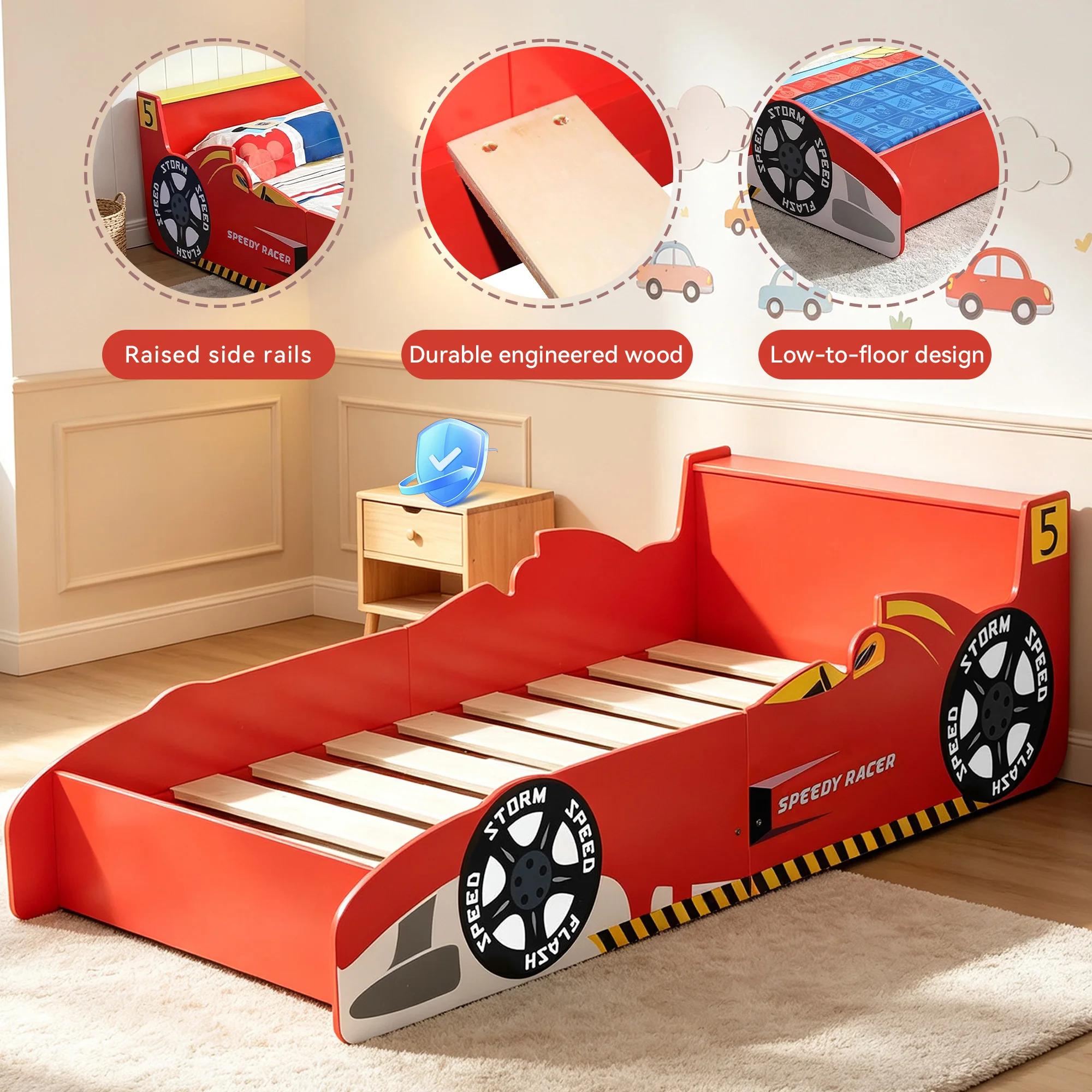 Lit pour enfant Mcc Direct Racing Car Junior - matelas non inclus