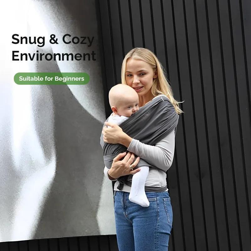 PANGDUBE Porte-bébé en tissu Kangaroos pour transporter des bébés, écharpe ergonomique pour bébé, foulard d'allaitement, écharpe extérieure pour bébé