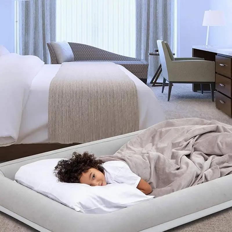 Lit de bébé gonflable pliant lit de couchage pour enfant matelas pneumatique arrière de voiture voyage aérien pour enfants coussin de couchage d'avion à grande vitesse
