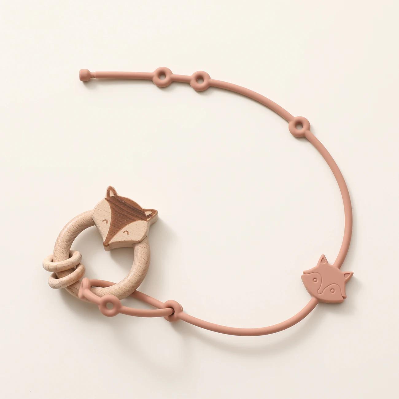 Clips sucette silicone souple 6 pièces - Accessoires réglables pour poussette et vêtements bébé
