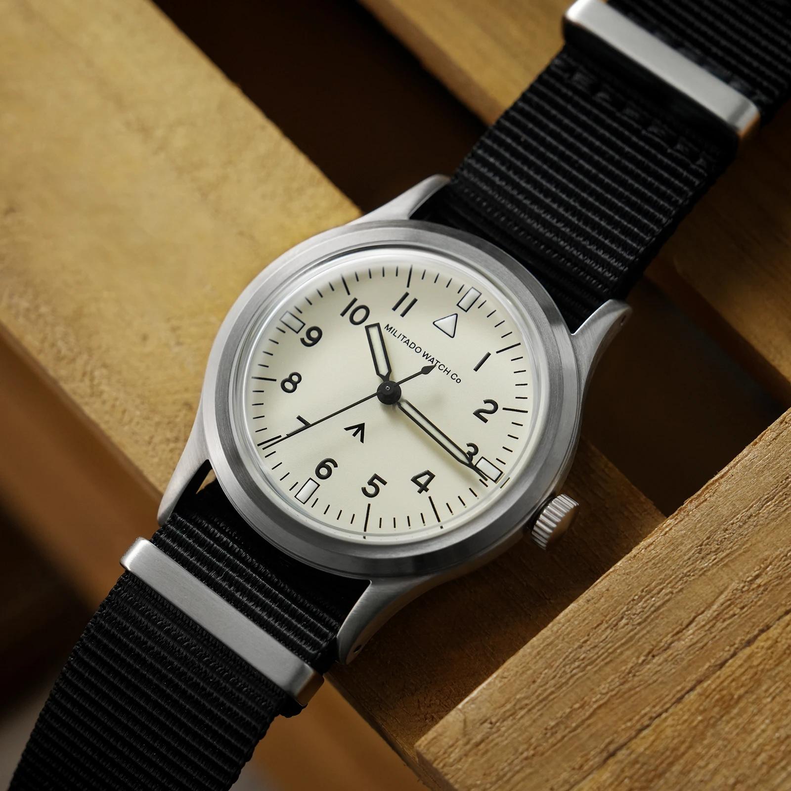 Militado ML14 36mm montre VH31 balayage deuxième mouvement à Quartz