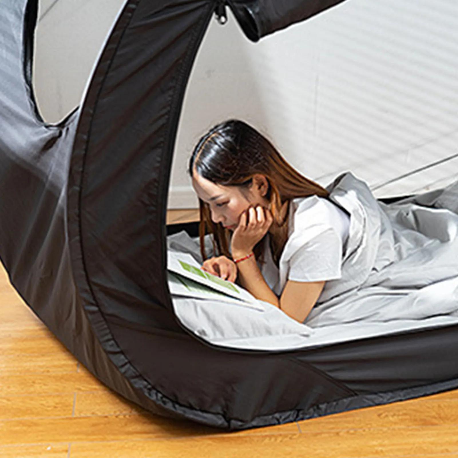 Tente de lit de confidentialité pliante extérieure Camping tente de lit d'ombrage entièrement fermée pour enfants et adultes tente de lit de confidentialité pliante