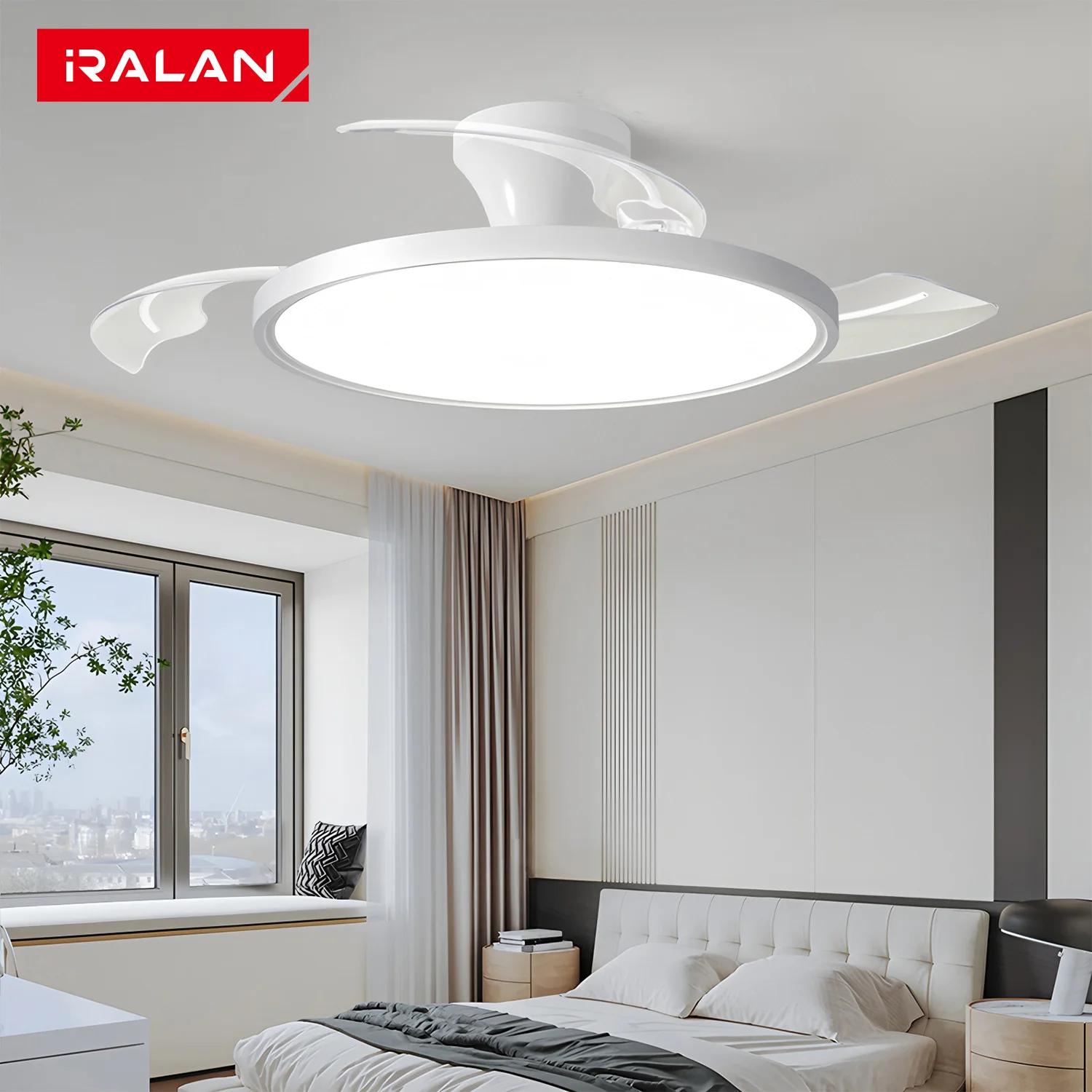Ventilateur de Plafond Invisible Moderne avec Lumière LED