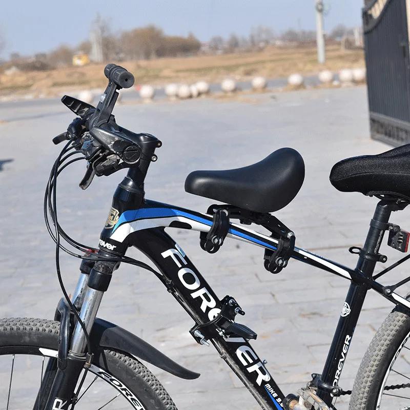 Siège bébé avant pour VTT, siège de vélo pour enfant, coussin d'assise avec absorption des chocs, siège de vélo sport