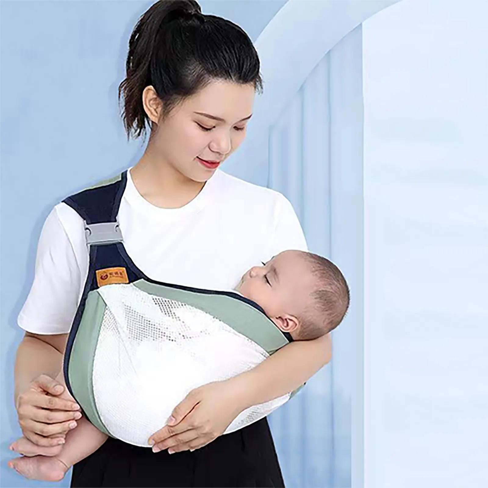 Porte-bébés réglable avec sangle, écharpe pour nourrissons et tout-petits, porte-bébé multifonctionnel à bandoulière confortable