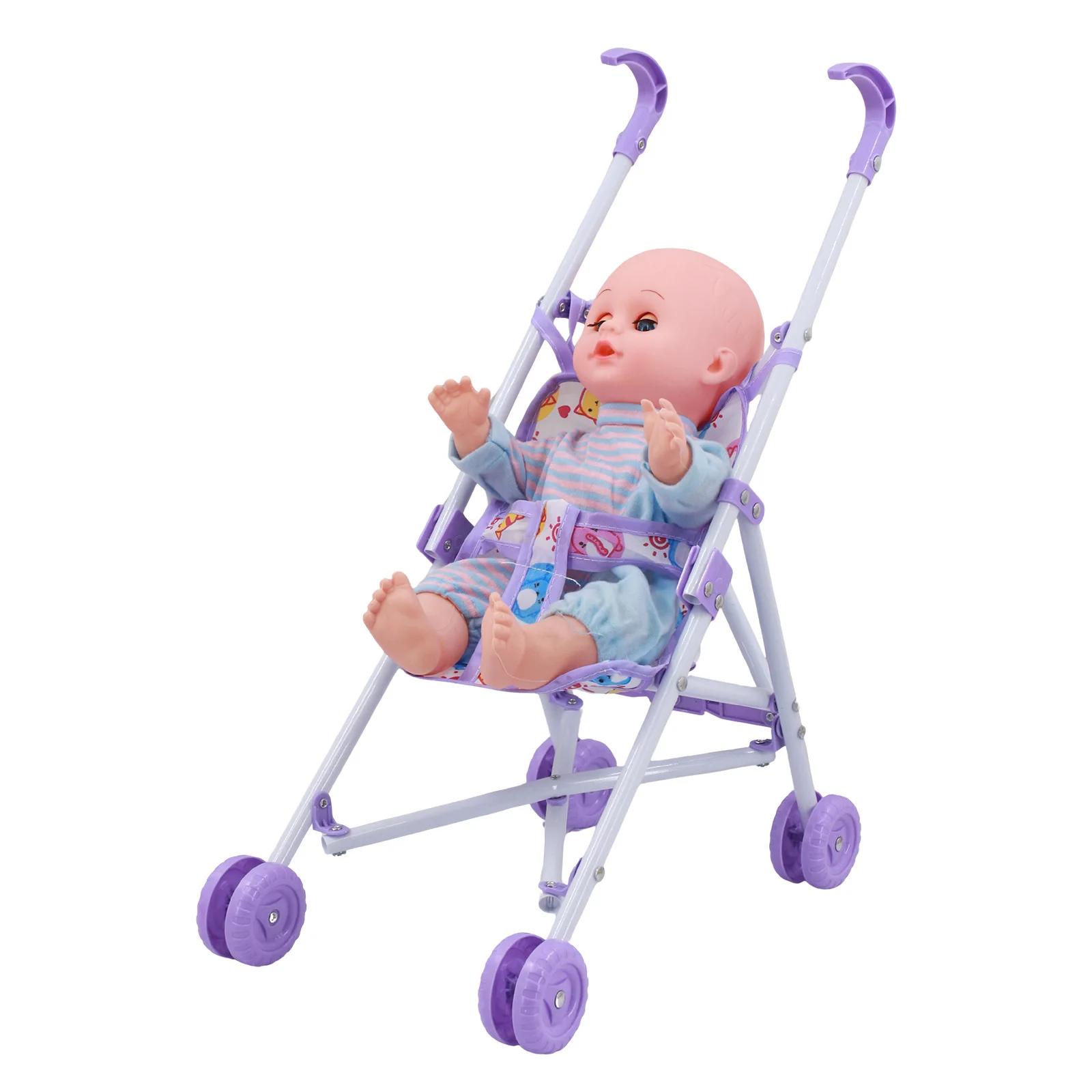 Jouet de poussette de poupée, adapté aux enfants âgés de 3 ans et plus, convient aux poupées de 11 à 15 pouces, cadeau de vacances parfait, cadeau de Noël, B