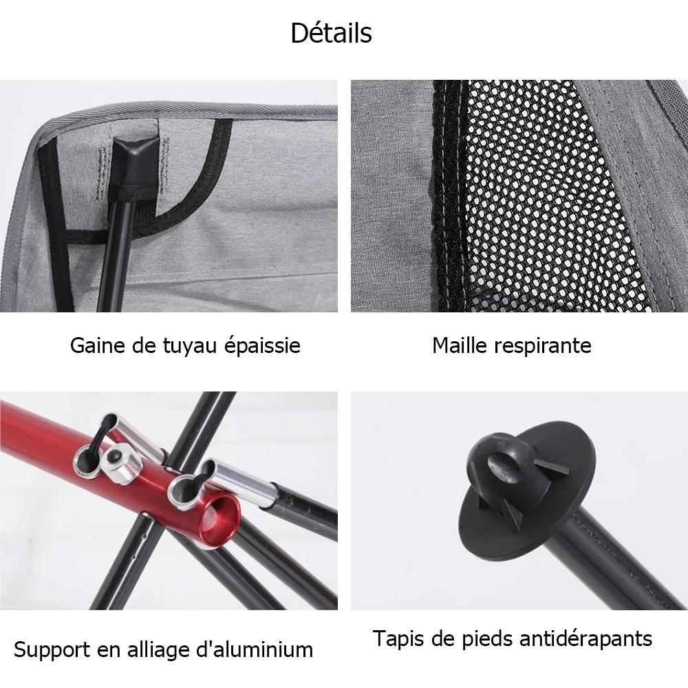 Chaise pliante avec accoudoir