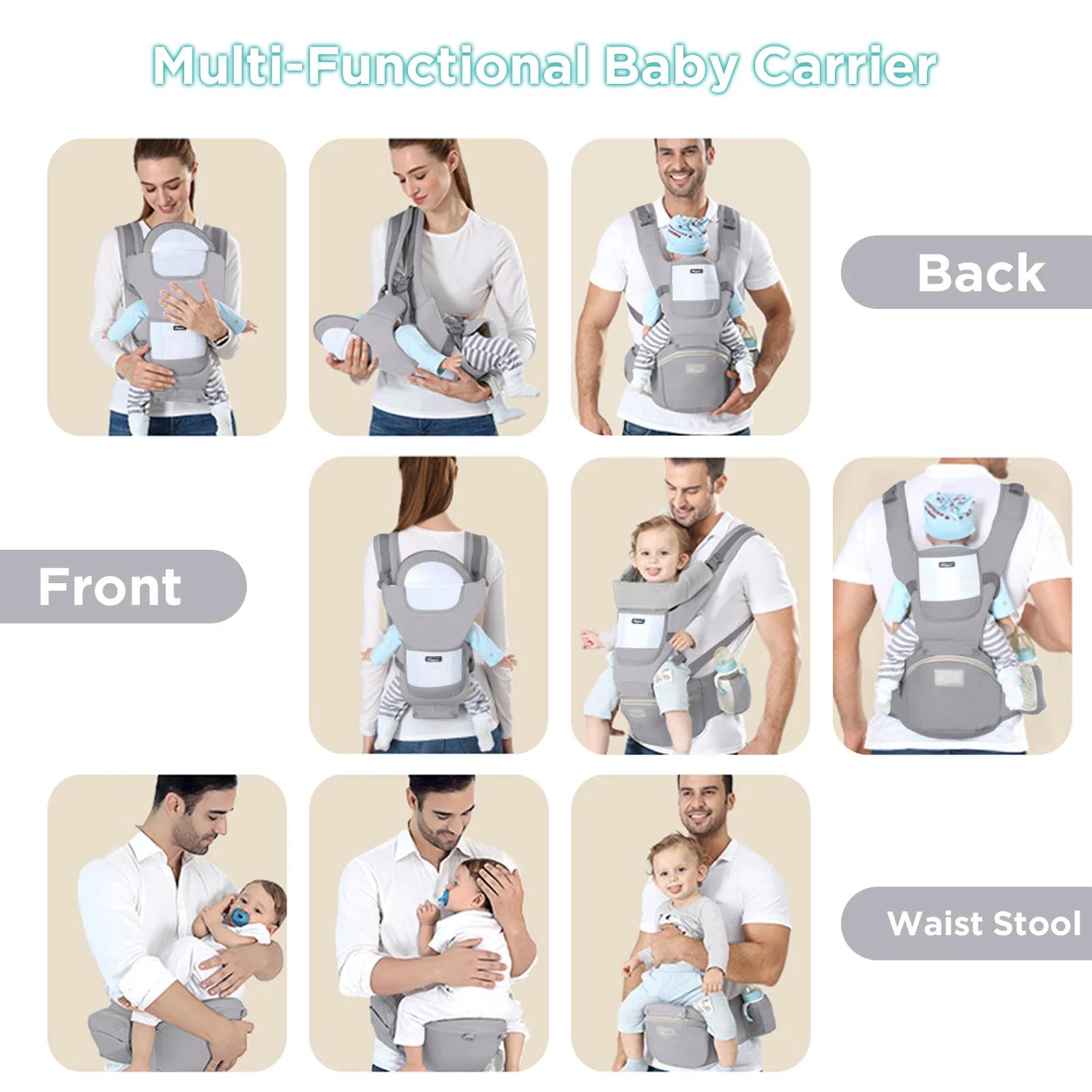 Sac à dos ergonomique Electrolux pour bébé - Siège hipseat face avant et kangourou de voyage