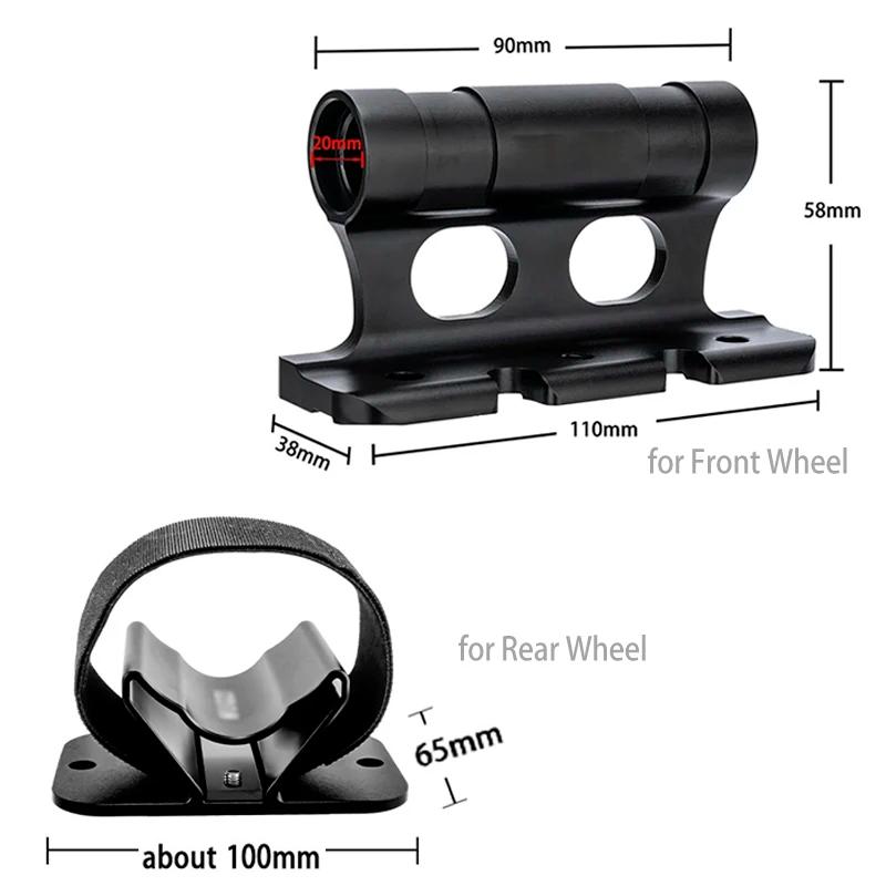 Support de montage de fourche de vélo, support de vélo à dégagement rapide en alliage d'aluminium, support fixe de roue arrière de vélo, support de transport de voiture