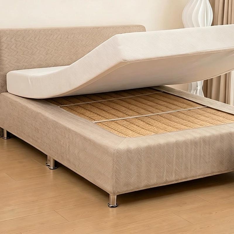 Housse de tête de lit tout-en-un, protège-matelas extensible, jupe de lit anti-rayures, anti-griffures pour chats, antidérapante, amovible, lavable, anti-poussière