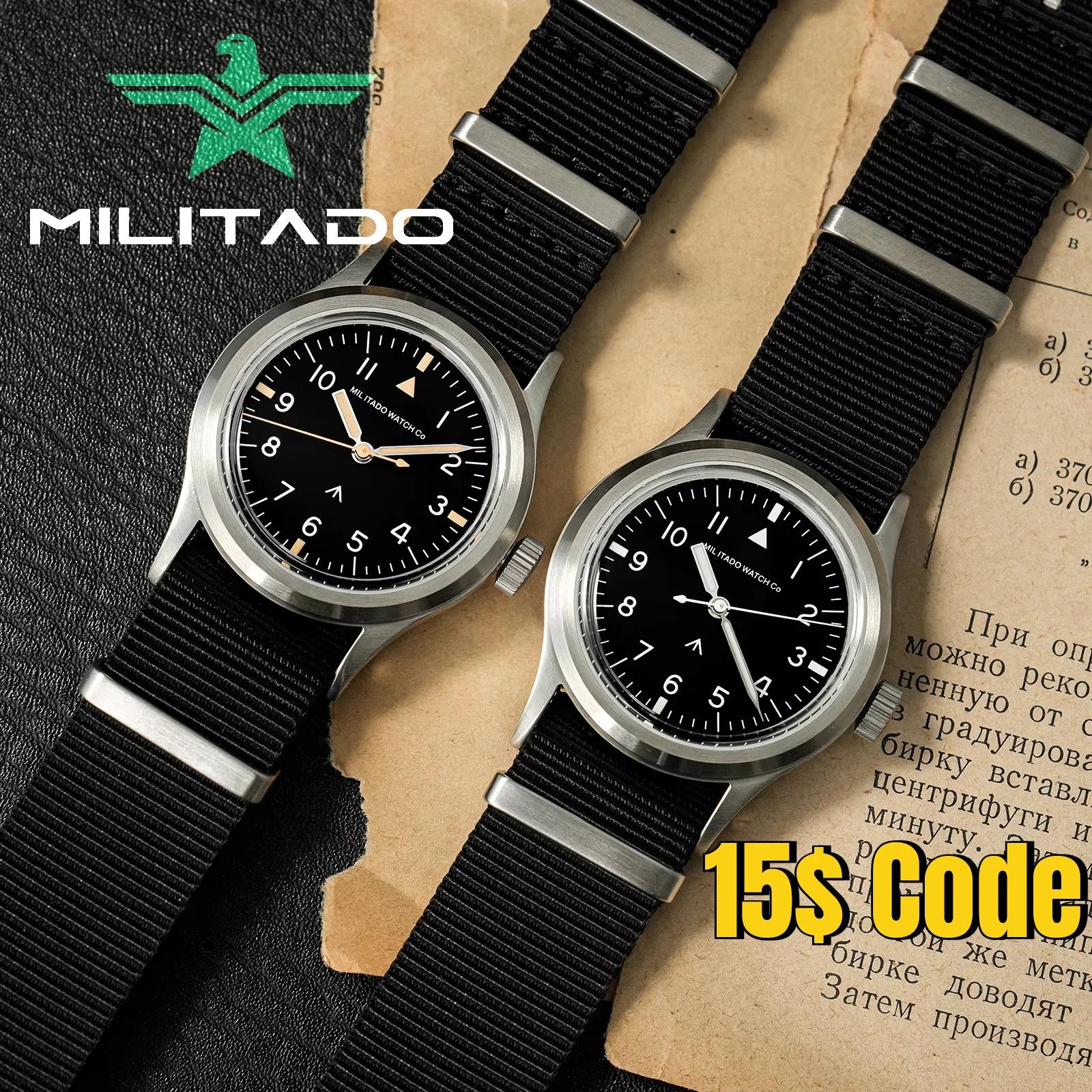 Militado ML14 36mm montre VH31 balayage deuxième mouvement à Quartz
