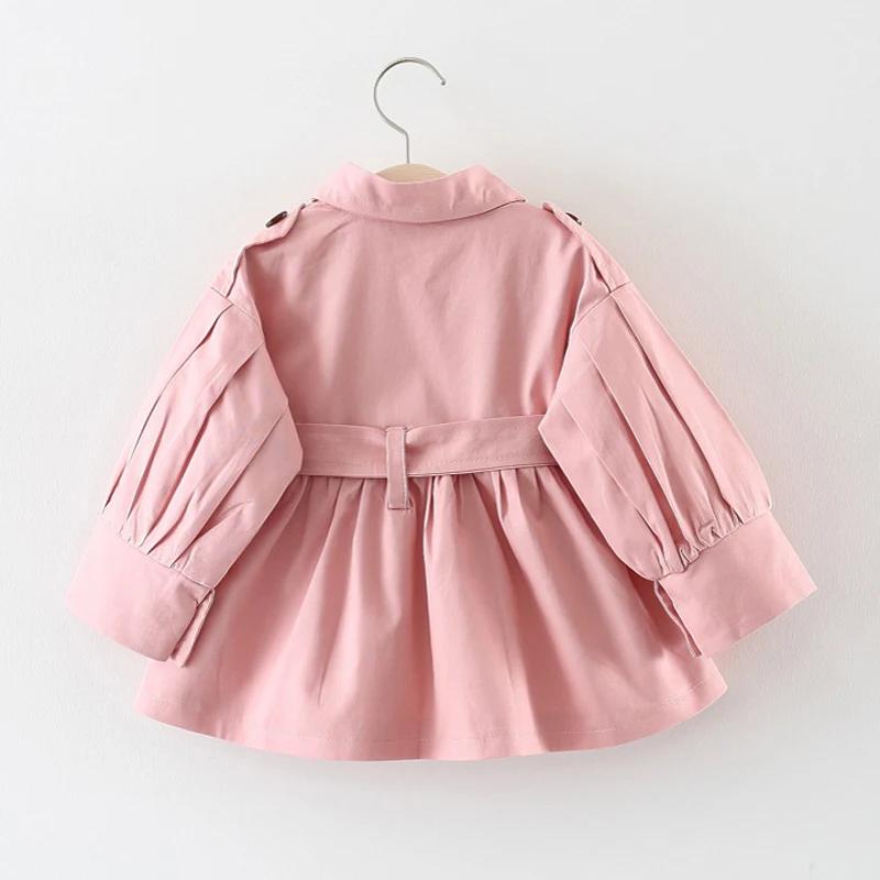Trench manteau coton bébé fille automne printemps - Veste vêtement extérieur enfants mode pratique