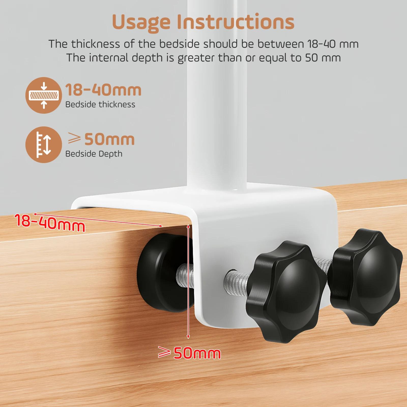 Barre de sécurité pliable pour lit d'appoint pour personnes âgées
