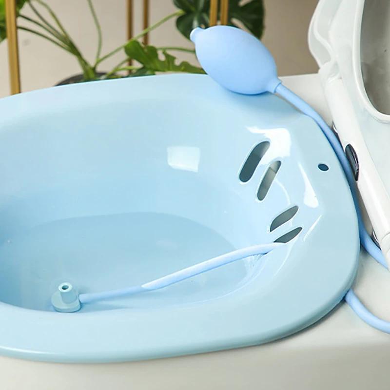 Baignoire de siège de toilette pour bidet, soins post-partum, bassin pour handicapés, trempage périnéal, pas de squats