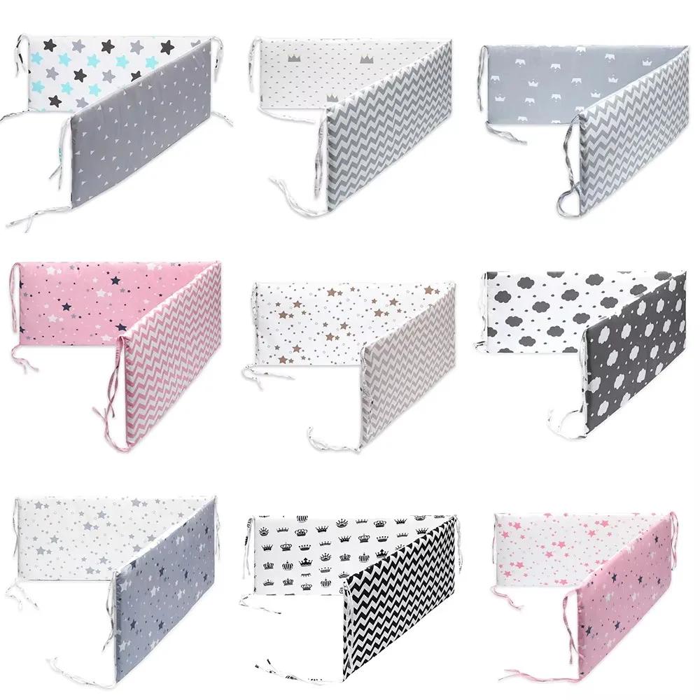 Barrière de lit bébé en coton tressé avec fermeture éclair
