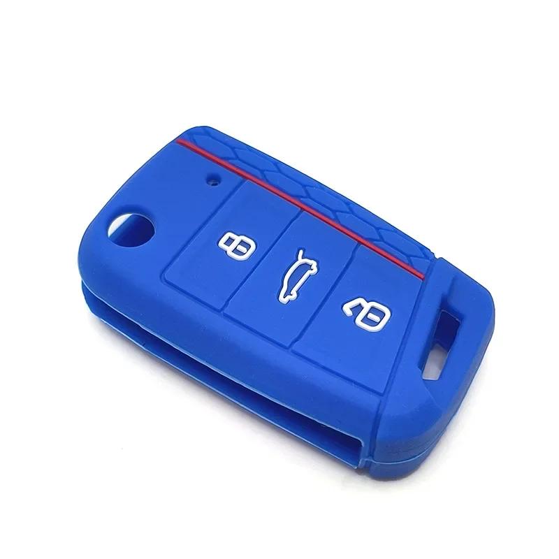 Étui pour clé VW Golf 7 GTI POLO t-cross t-rock Touran Tiguan Skoda Octavia Rapid Kodiaq Fabia Seat Ibiza Leon Ateca Arona
