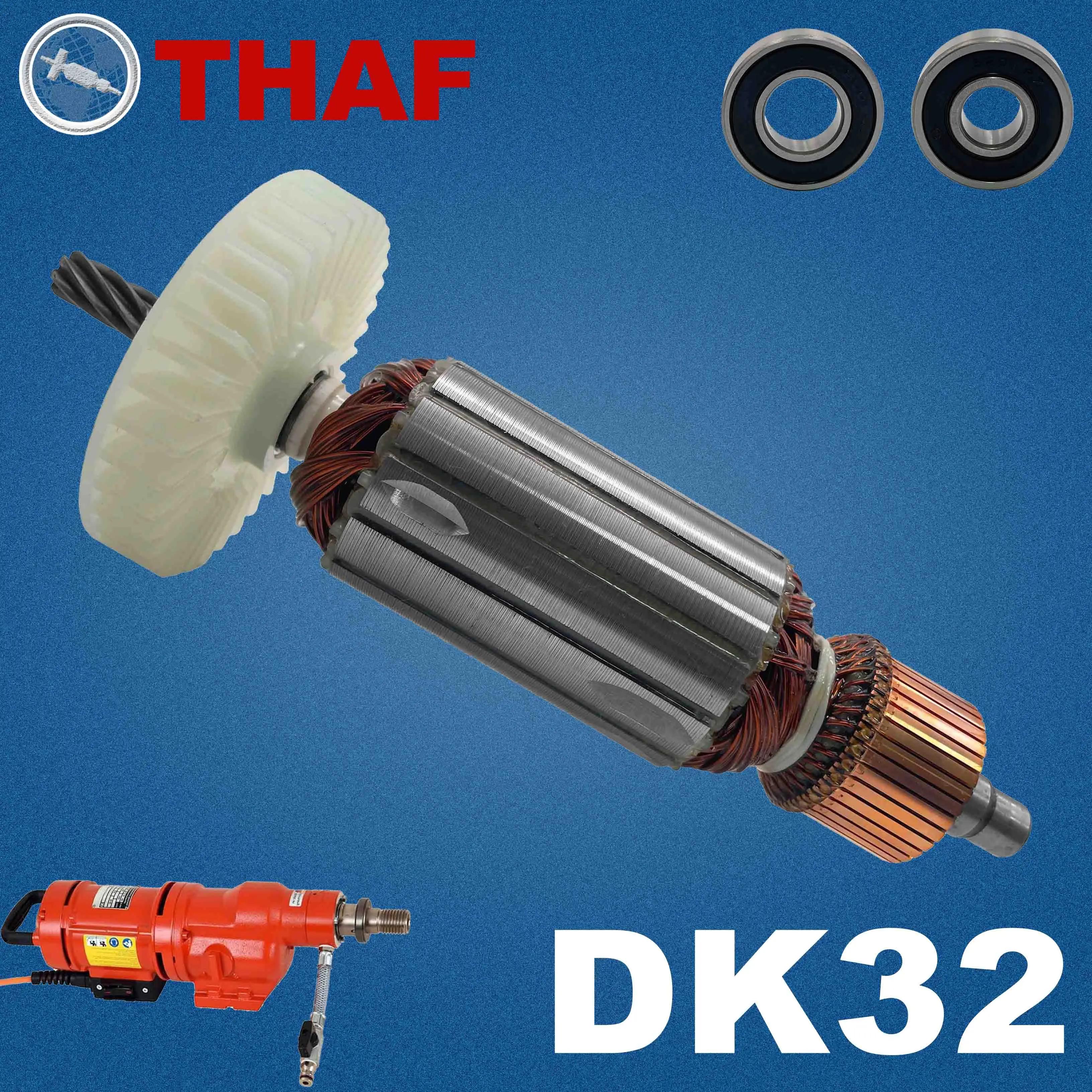 AC 220V 240V DK32 Induit Rotor pour WEKA Machine de forage Pièces de rechange Foreuse à cœur DK 32