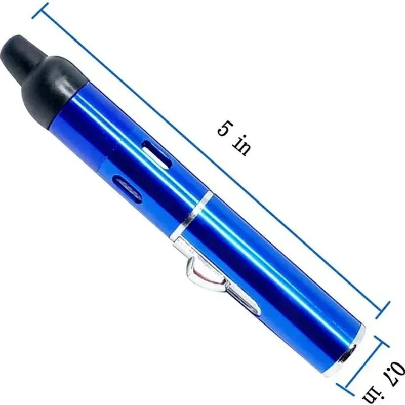 Briquet d'aromathérapie multifonctionnel pratique en alliage d'aluminium en métal avec embout de tuyau et accessoires petit outil (sans gaz)
