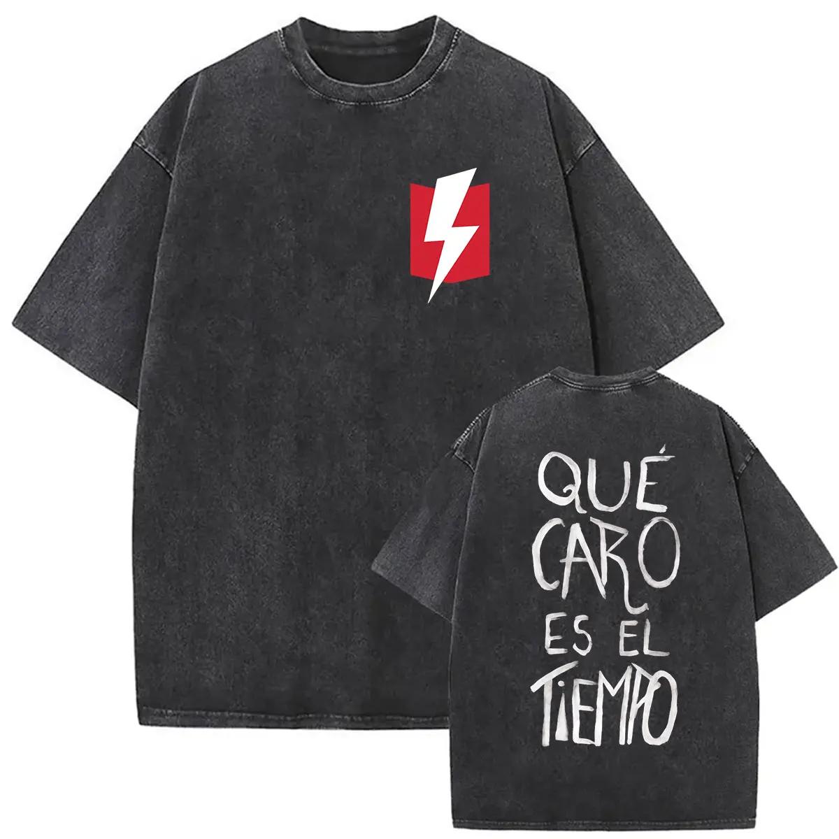 Rappeur Dani Martin Lo Que Me De La Gana Tour 2025 Vintage lavé t-shirts hommes femmes Pop Fans mode vêtements surdimens