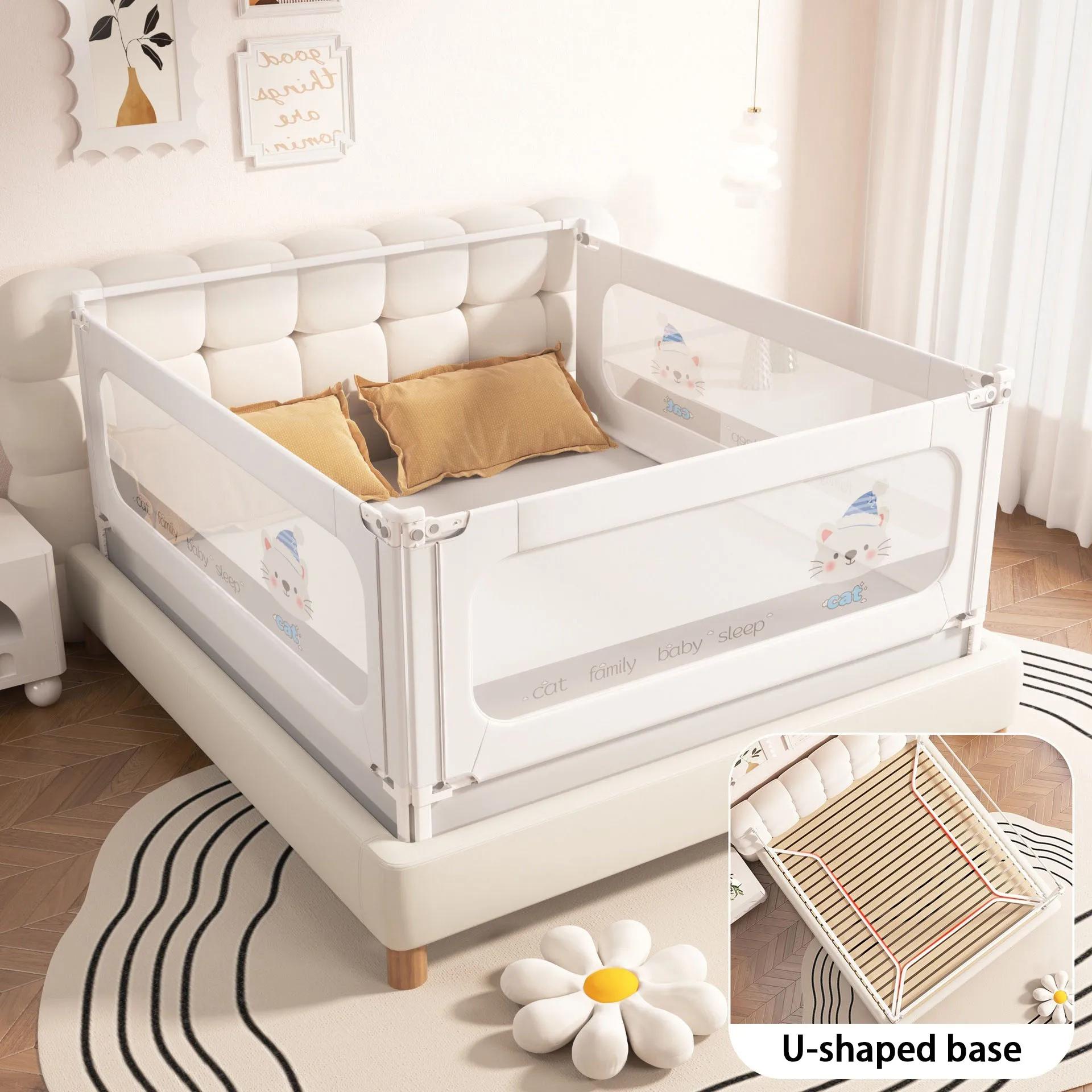 Barrière de sécurité pour lit bébé 3 côtés