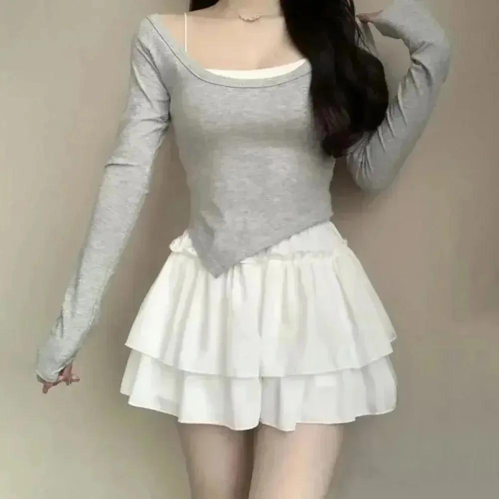 Jupe Courte Évasée Kawaii d'Été