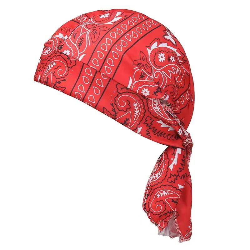 Foulard Bandana pour hommes, foulard de cyclisme, mouchoir, chapeau de Pirate en plein air, moto imprimé Paisley, multicolore, danse Hip-Hop