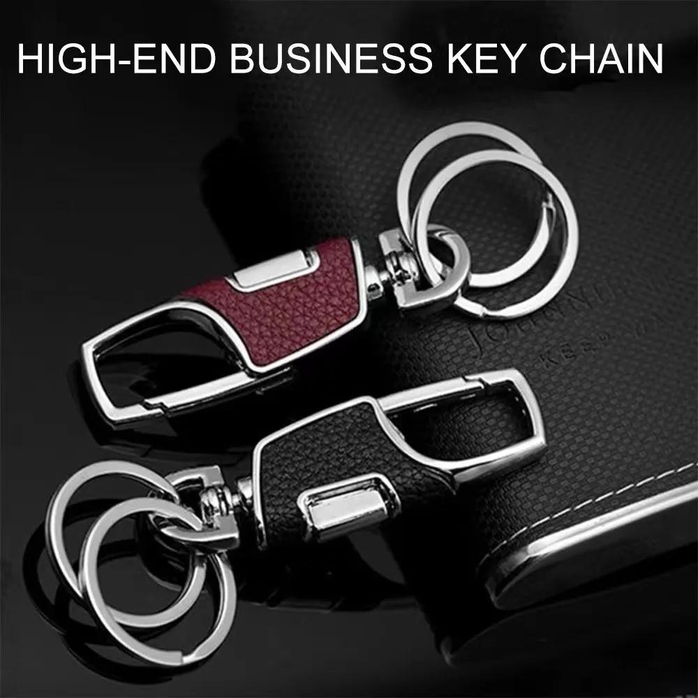 Porte-clés en métal à double anneau