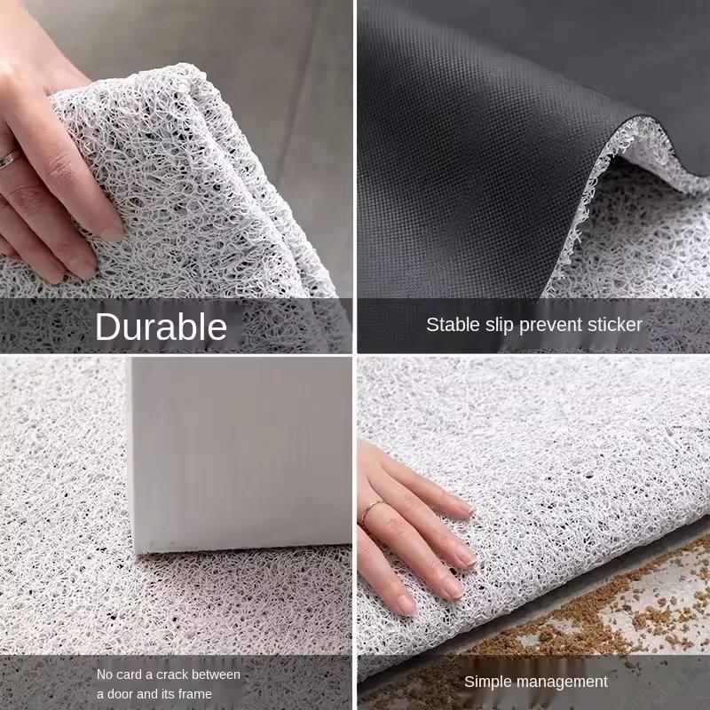 Tapis de porte d'entrée antidérapant, coupe libre, décoratif, parfait pour le linge, la cuisine, la décoration de la pièce des invités