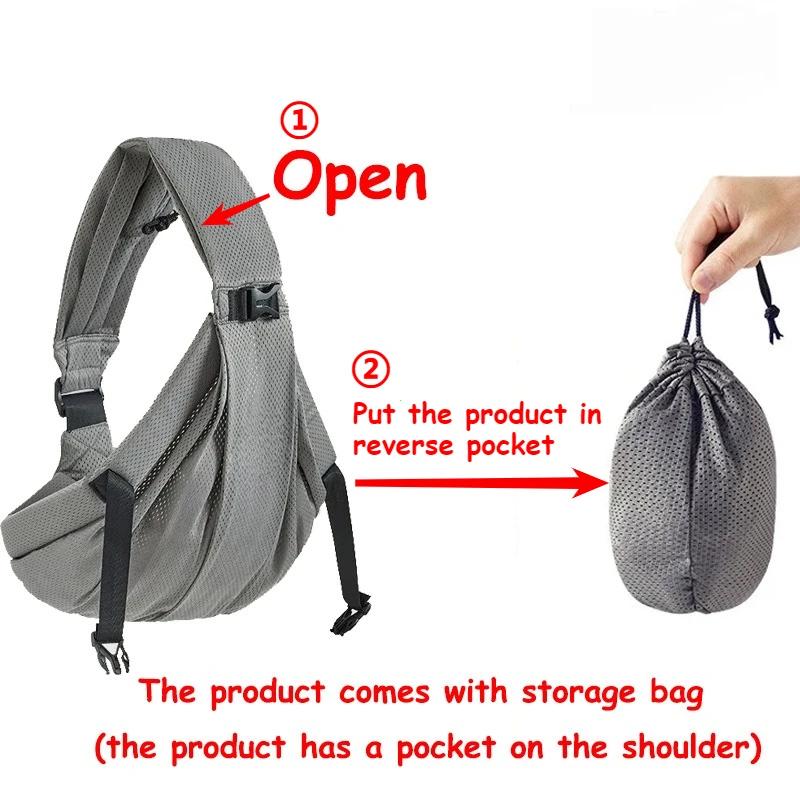 Portable bébé fronde porte-bébé enveloppement enfant en bas âge sac à dos sac à bandoulière