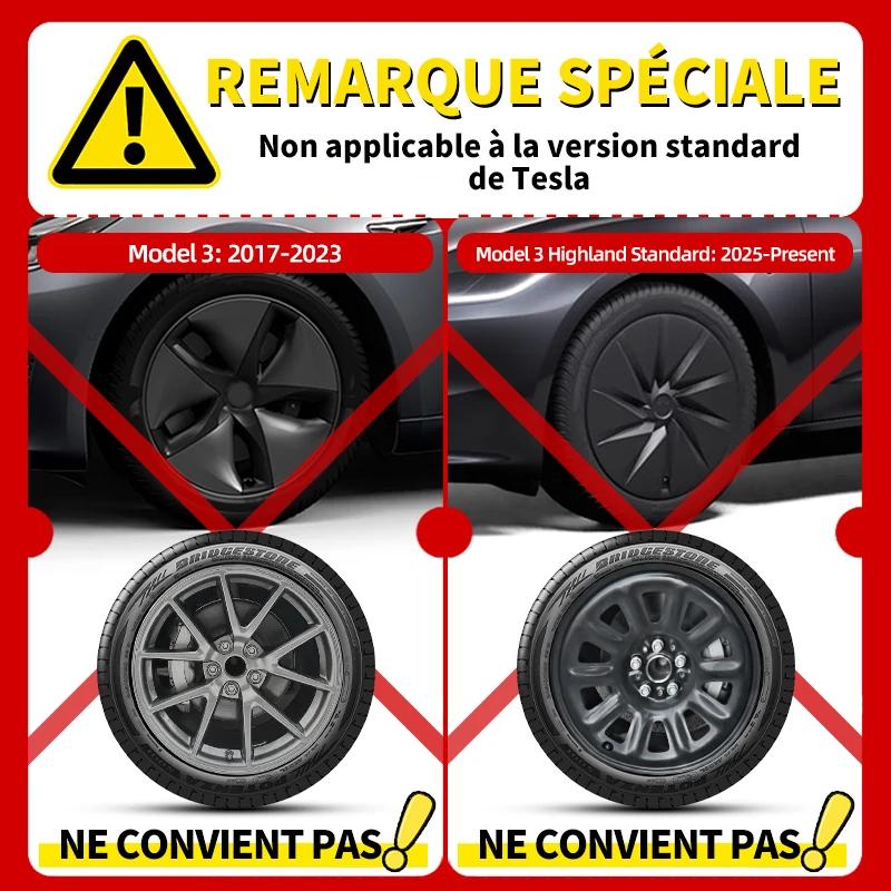 Conception de couverture de roue pour Tesla modèle 3 Highland 2023 – 2026