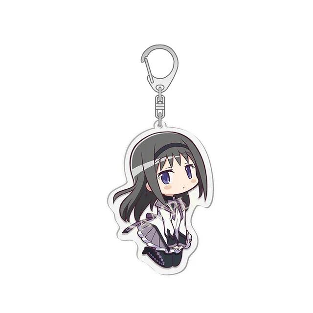Anime Puella Magi Madoka Magica porte-clés Kaname Akemi Homura Miki Sayaka Tomoe Mami Kyoko porte-clés anneau pour les Fans cadeaux bijoux