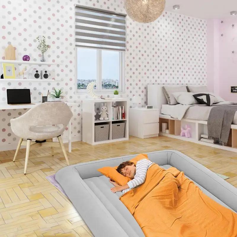 Lit de bébé gonflable pliant lit de couchage pour enfant matelas pneumatique arrière de voiture voyage aérien pour enfants coussin de couchage d'avion à grande vitesse