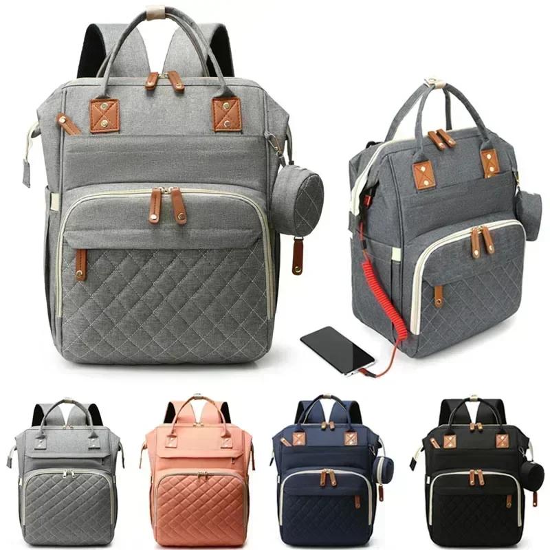 Sac à langer 3 en 1, sac à dos pliable