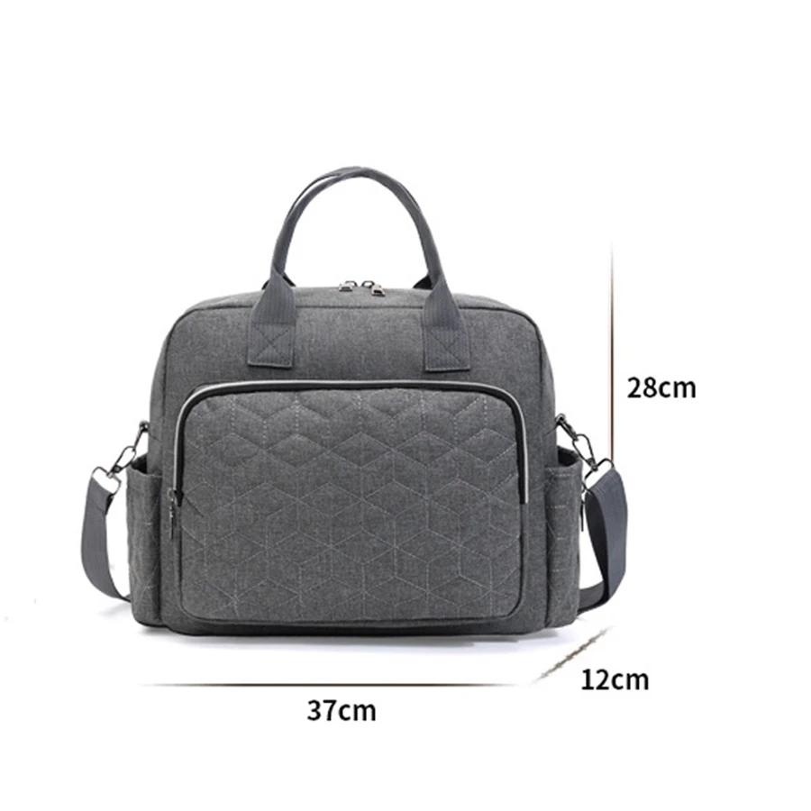 Sac à langer imperméable bébé - Sac de voyage maternité bandoulière pour poussette et sorties