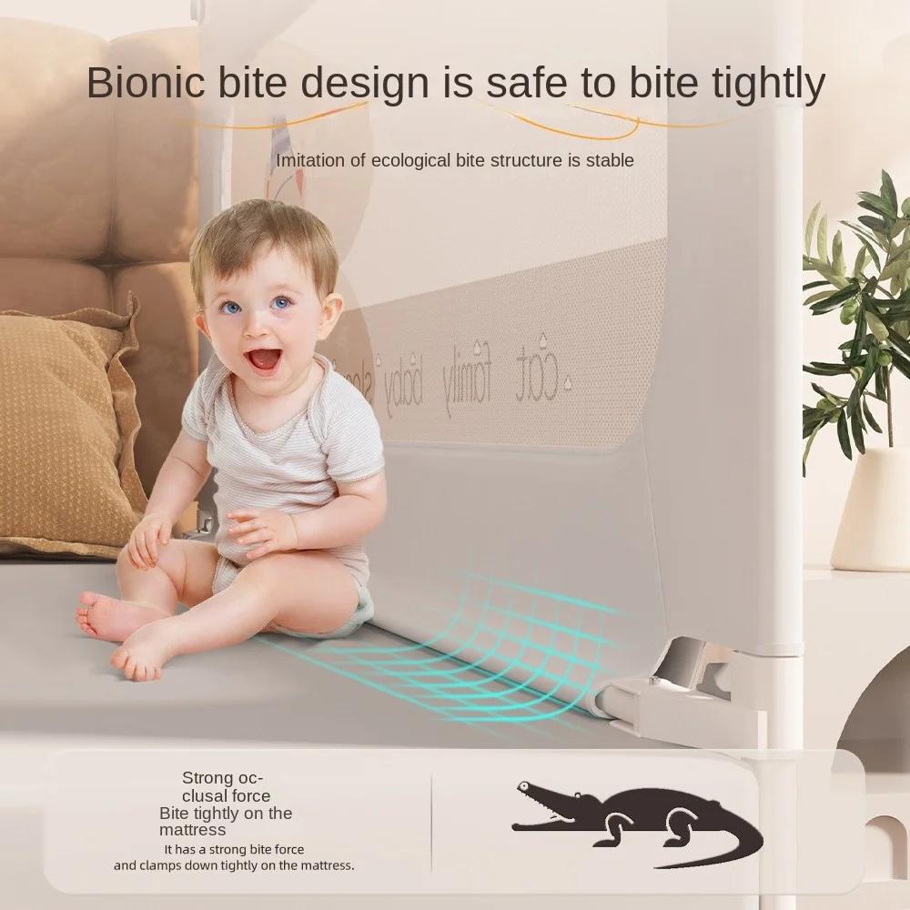 Barrière de sécurité pour lit bébé 3 côtés