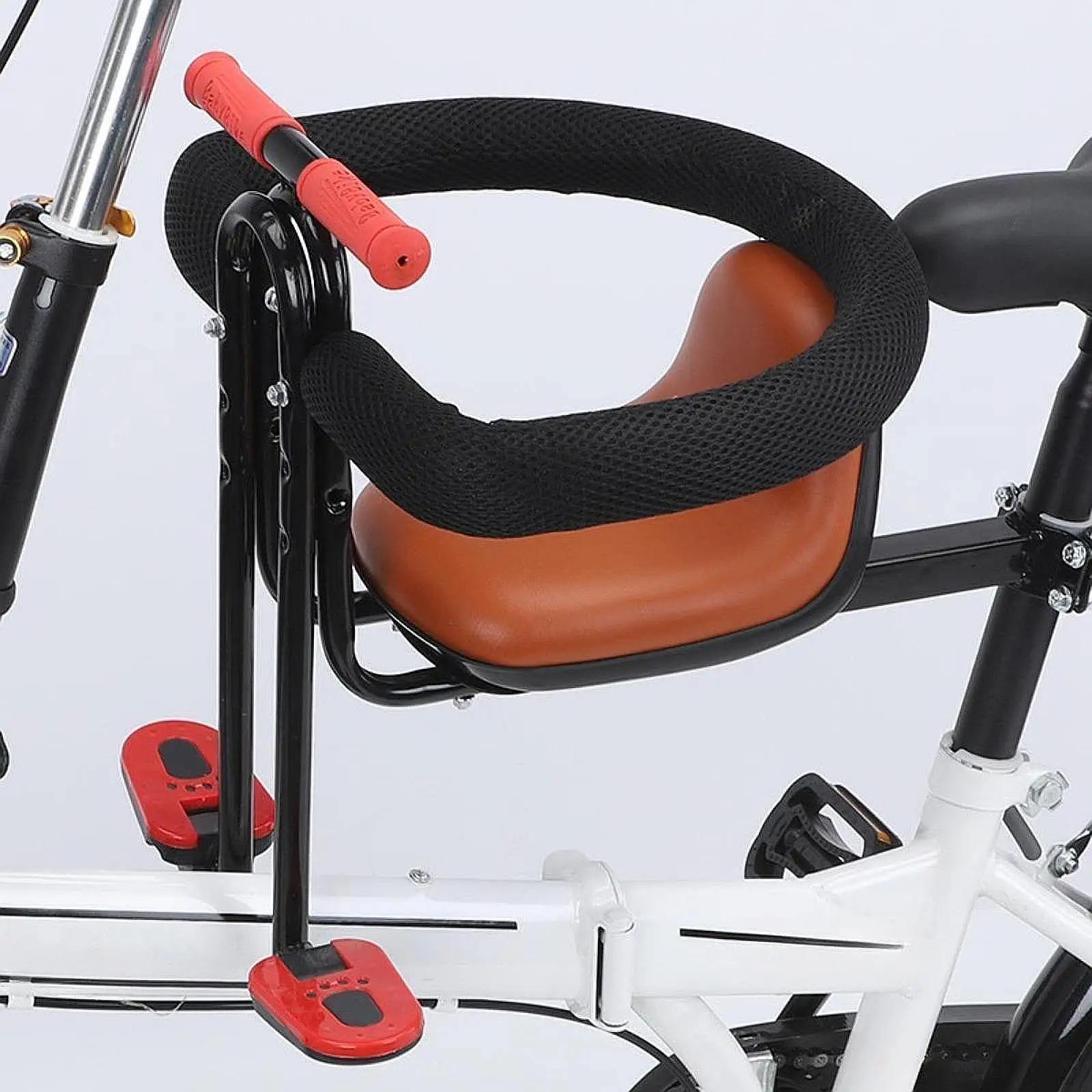 Siège de vélo pour enfant avec barrière de sécurité complète
