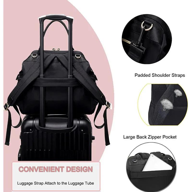 Sac à couches grande capacité avec tapis à langer - Sac suspendu poussette pratique allaitement maman