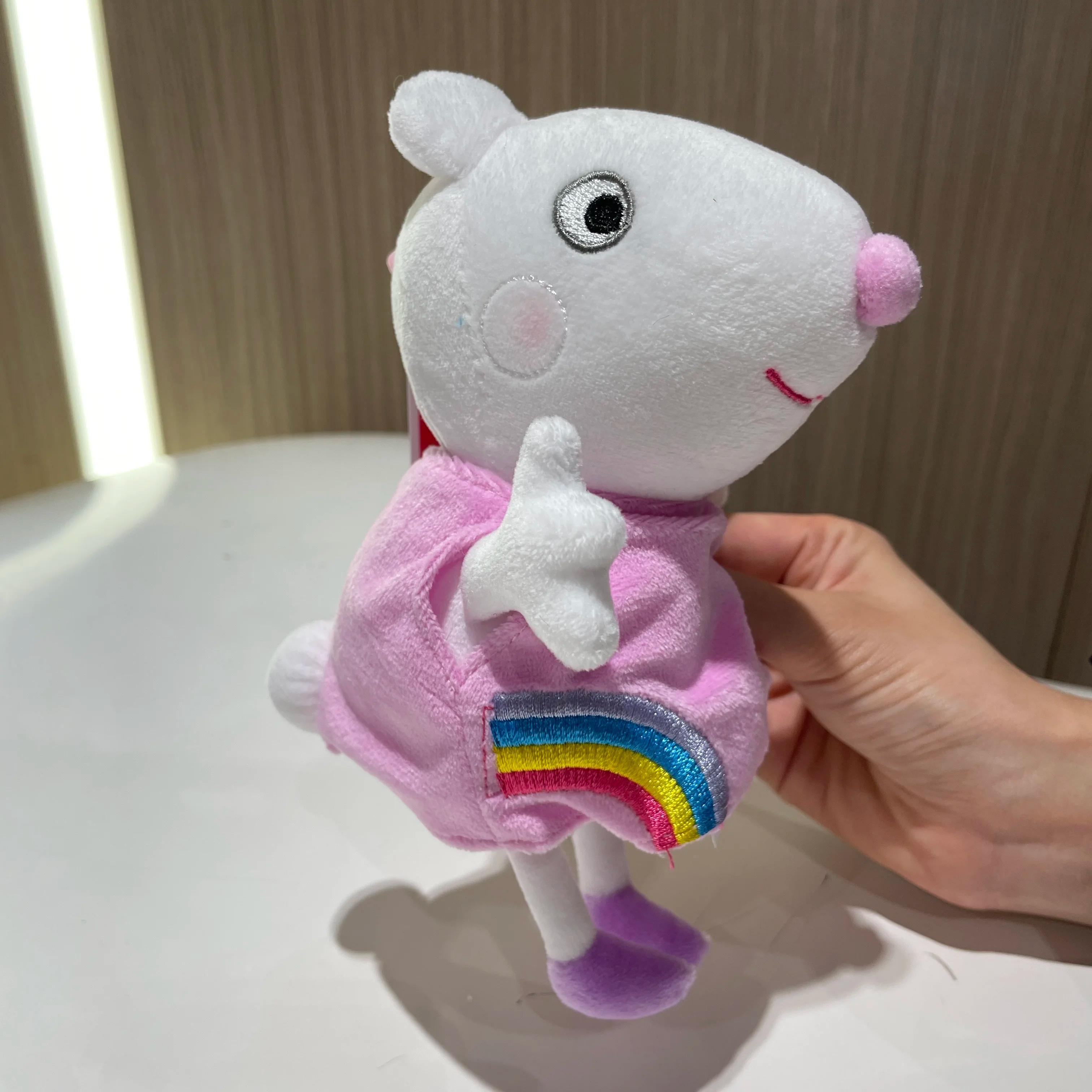 16-19CM véritable Peppa Pig Bundle poche 8 amis papa maman