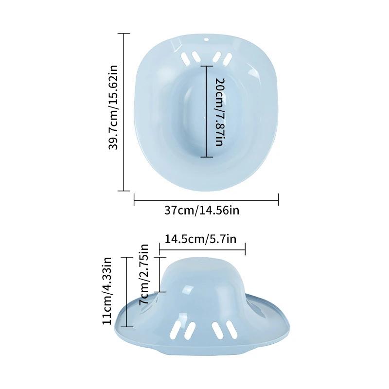 Baignoire de siège de toilette pour bidet, soins post-partum, bassin pour handicapés, trempage périnéal, pas de squats