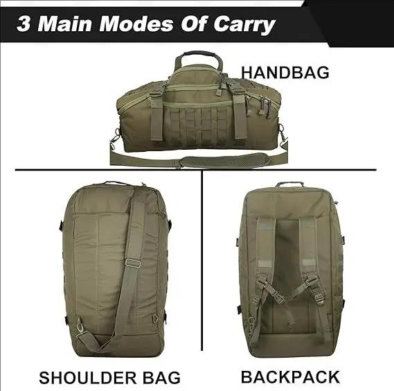 30L 45L 80L sac polochon de voyage sac à dos tactique militaire avec sangle réglable sac de week-end pour hommes femmes